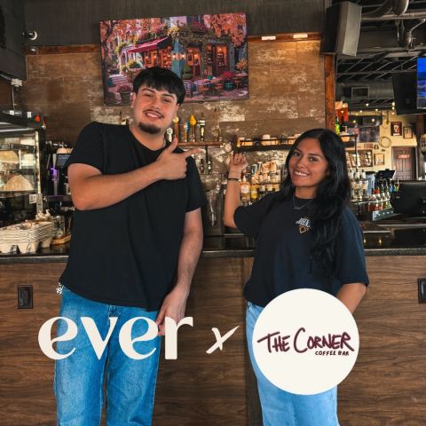 EVER x Corner Coffee Bar ☕️

your Friday plans just got better. stop by from 11AM - 1PM for… 👇

• free coffee on us
• exclusive merch
• your first look into EVER
• + more

start the school year with a free drink and a sneak peek at what’s coming. see you Friday 🤝